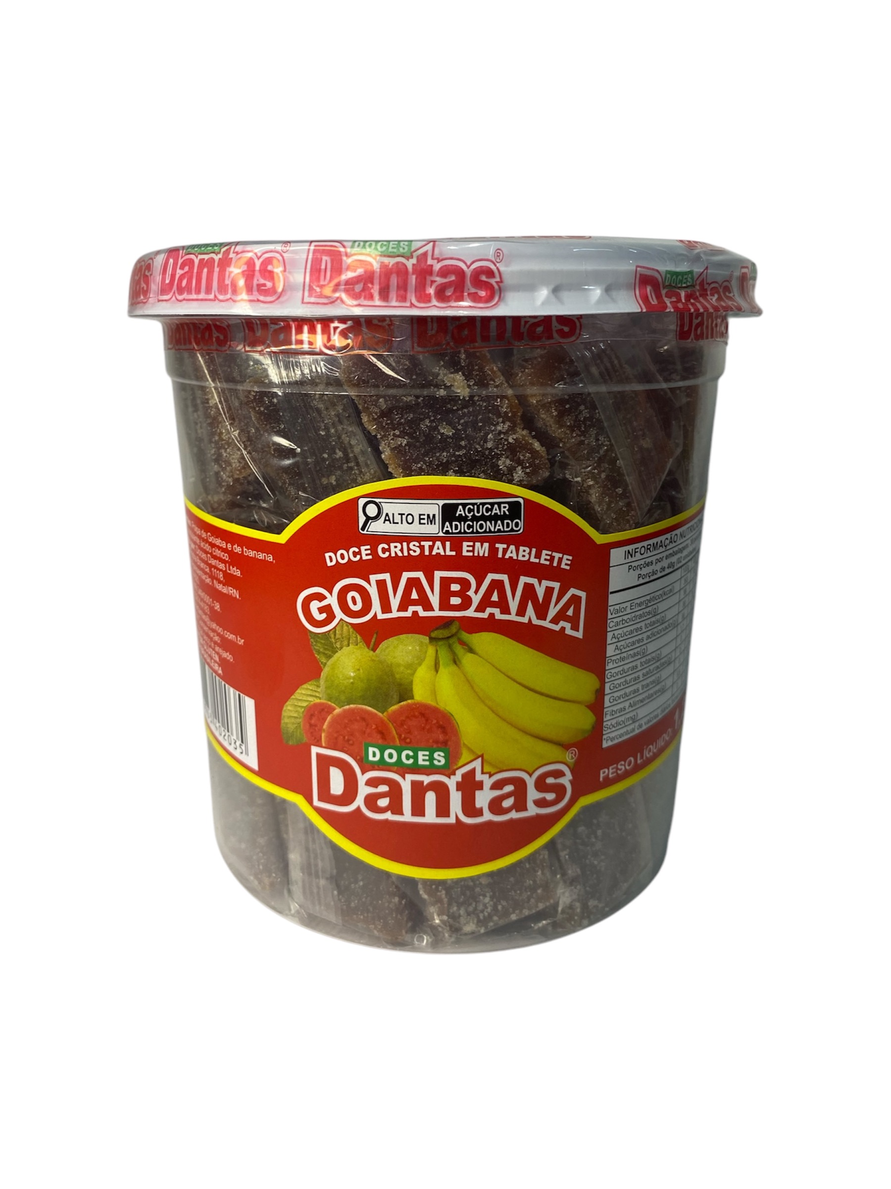 Doce Cristal em Tablete - Goiabana – 08x1,2kg