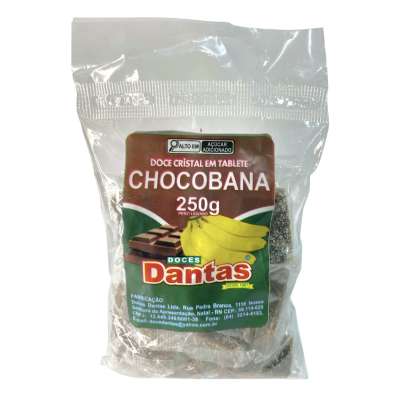 Doce Cristal em Tablete - Chocobana – 16x250g