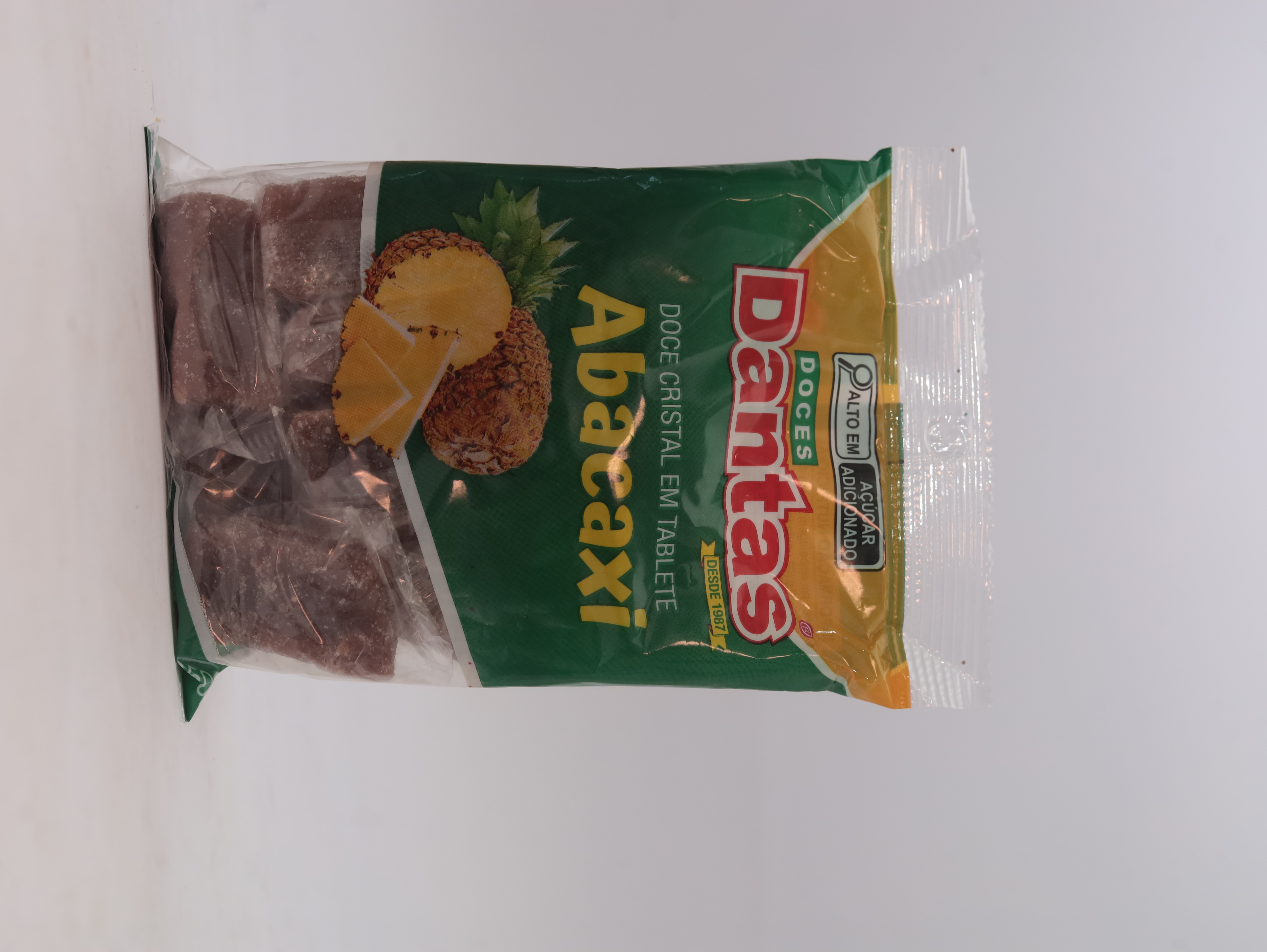 Doce Cristal em Tablete - Abacaxi – 16x250g