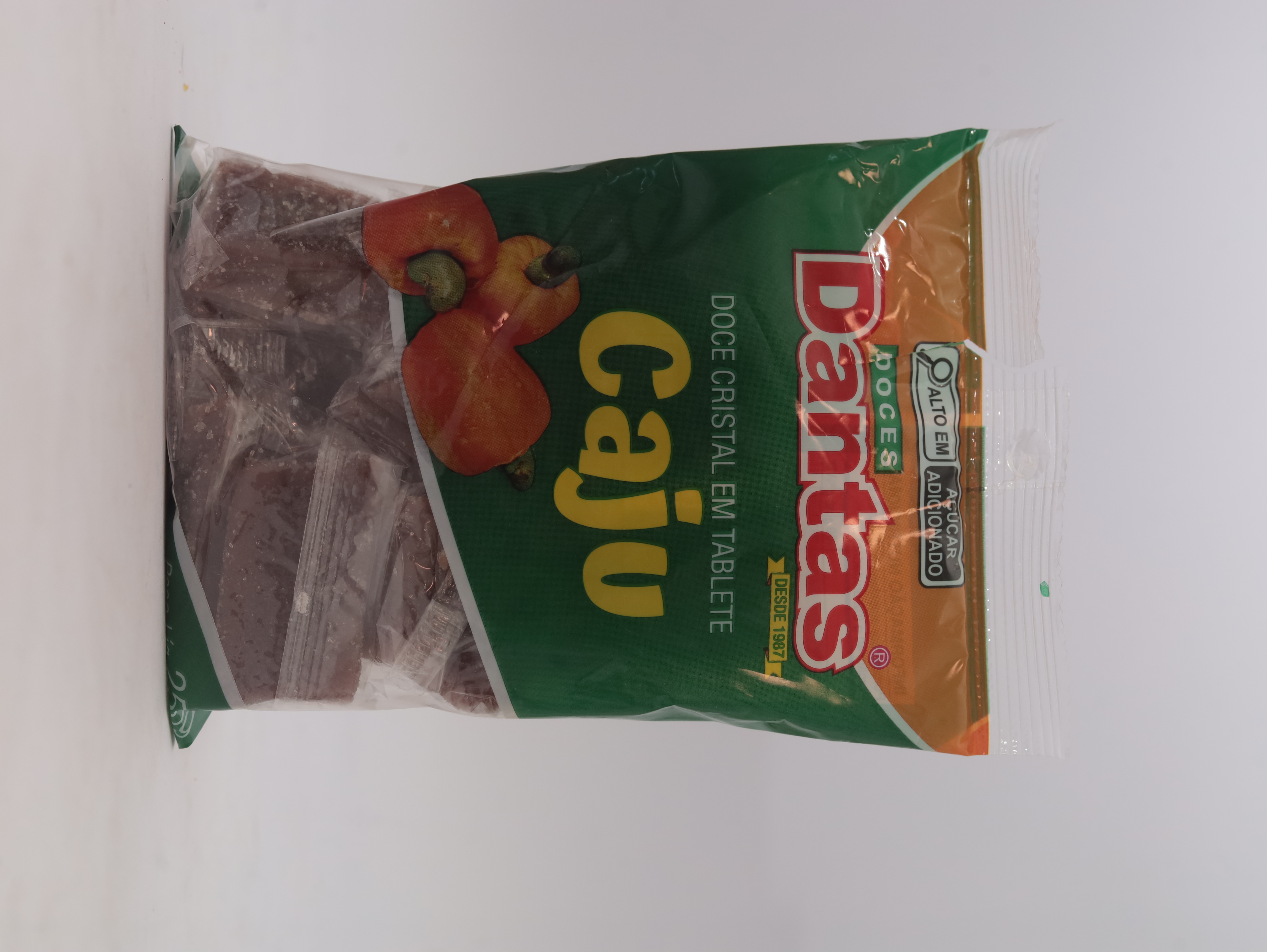 Doce Cristal em Tablete - Caju – 16x250g
