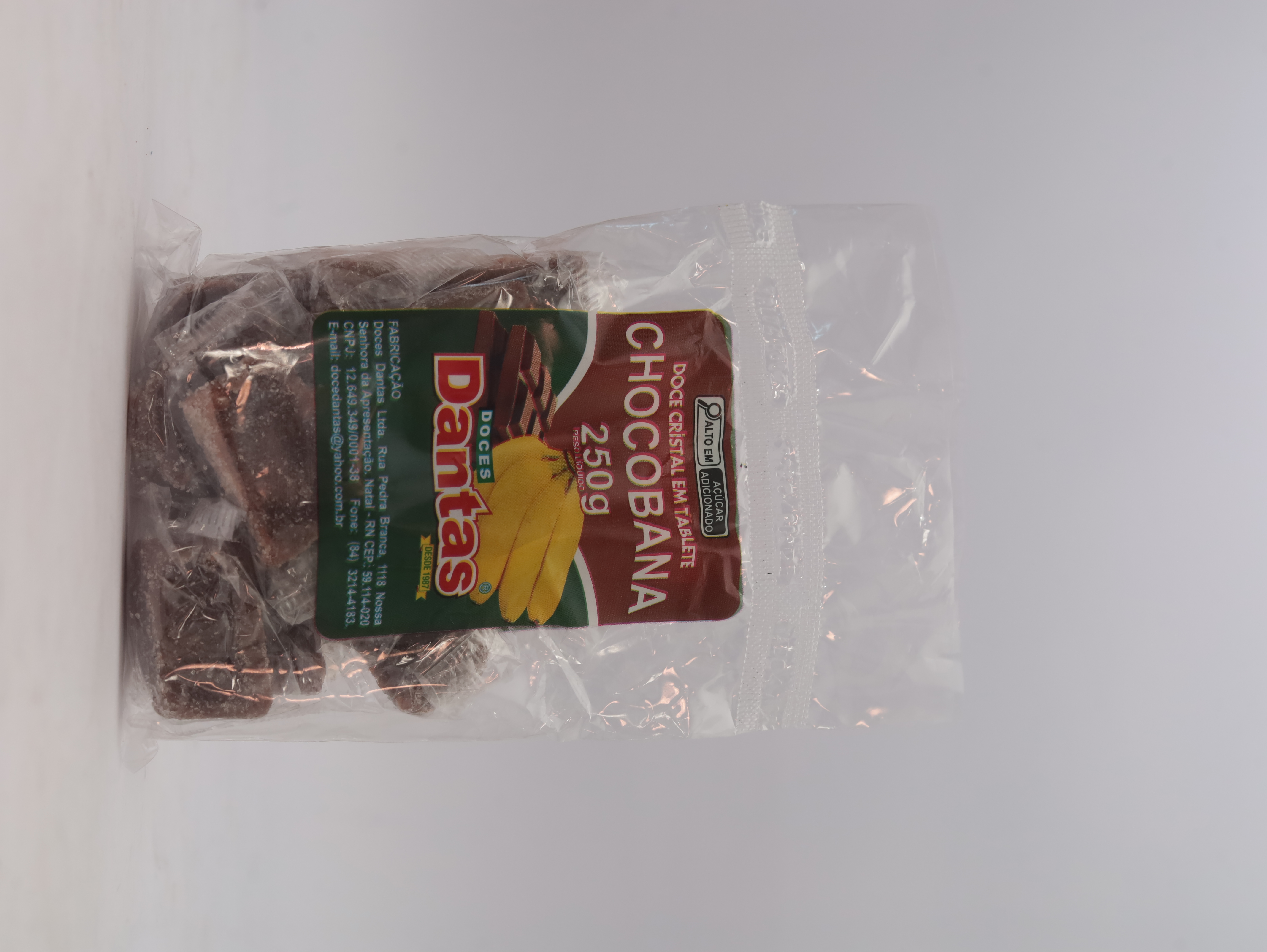 Doce Cristal em Tablete - Chocobana – 16x250g